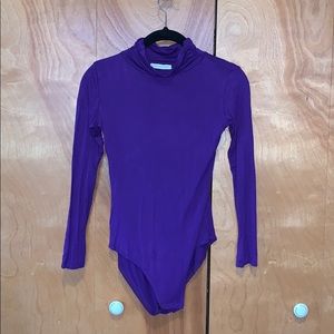 Purple High Neck BodySuit